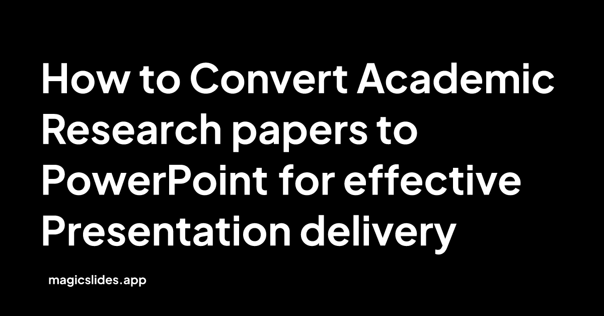 research paper to ppt converter ai